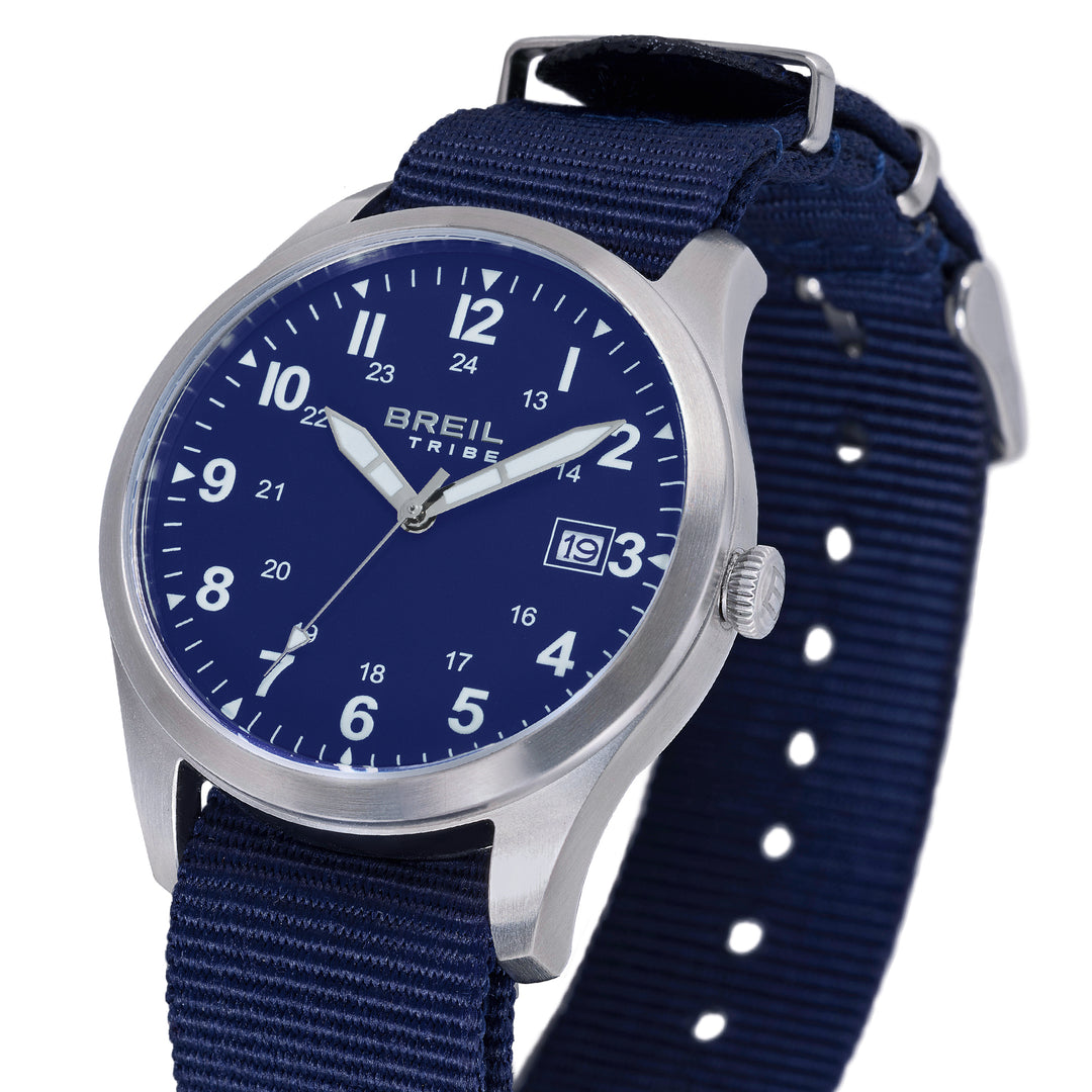 Breil saat Recon 39 mm mavi kuvars çelik EW0842