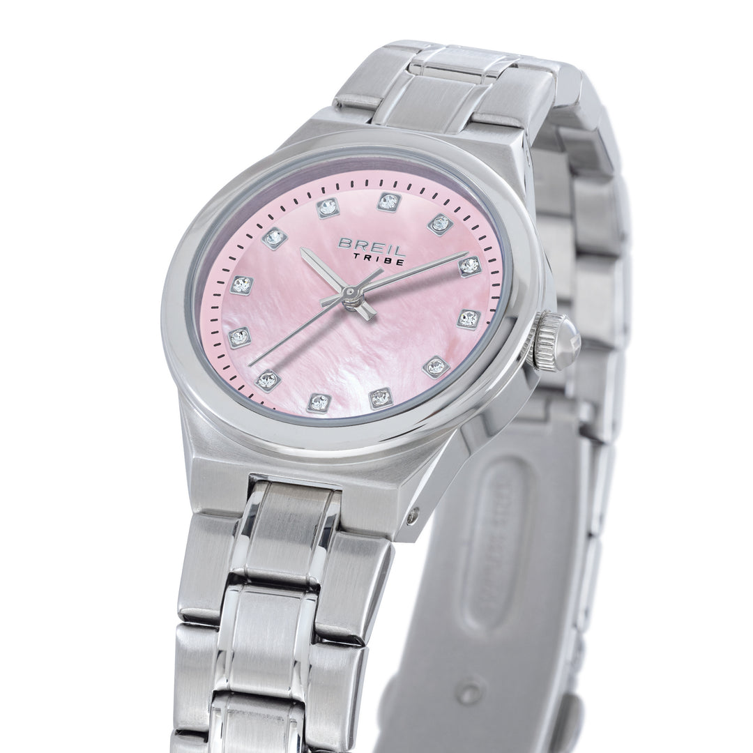 Relógio Breil Fiji 30mm aço quartzo rosa EW0853