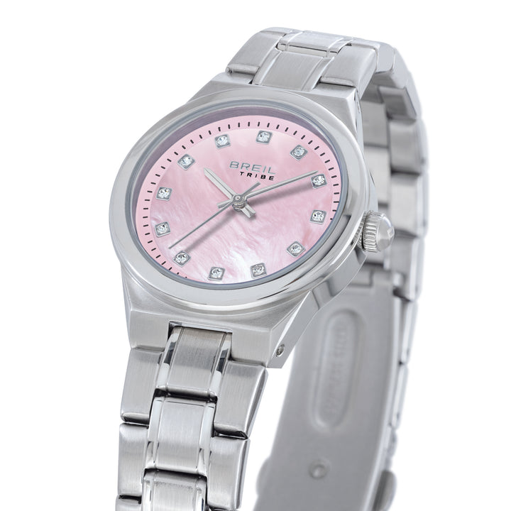 Relógio Breil Fiji 30mm aço quartzo rosa EW0853