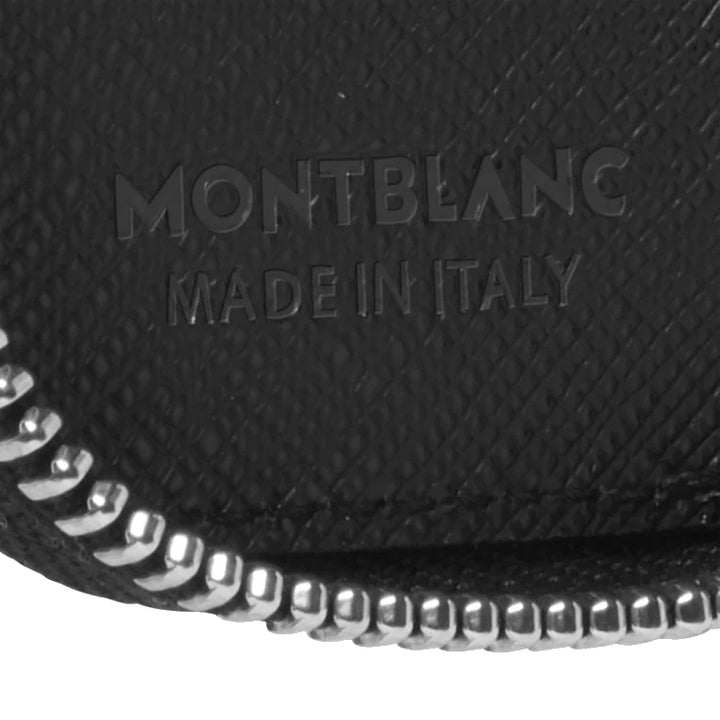 Montblanc case for 1 writing instrument with zip Sartorial black 198362