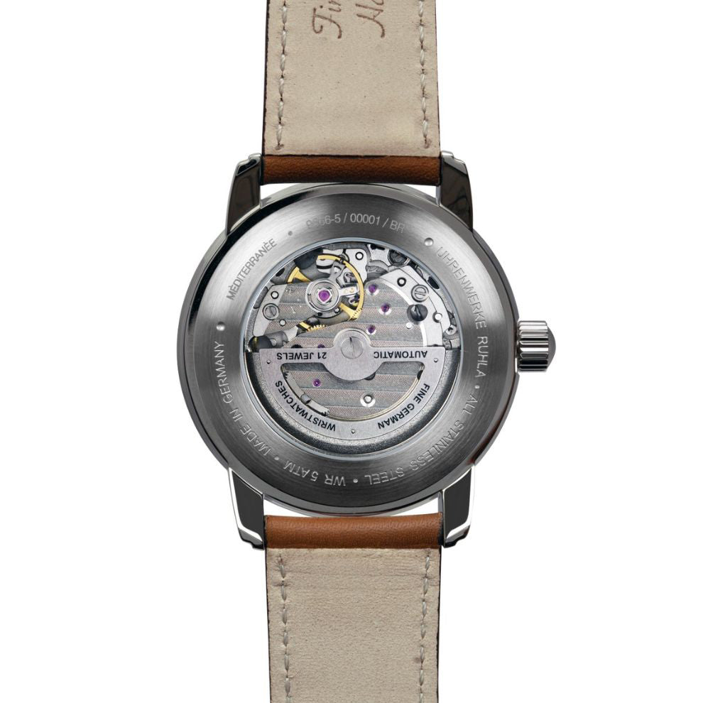 Zeppelin Clock LZ121 Mediterraranèe Automatic Open 40mm Beige Automatic Steel 966-5