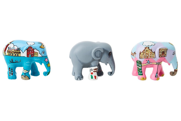 Elephant Parade multipack olifanten Bella Italia - Venetië + Mosha Loves Italia + Milaan