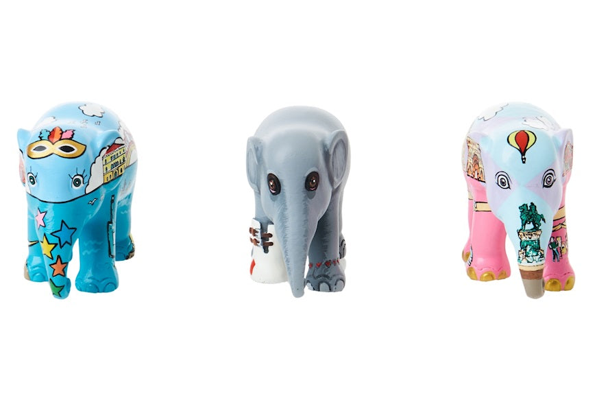 Elephant Parade multipack olifanten Bella Italia - Venetië + Mosha Loves Italia + Milaan