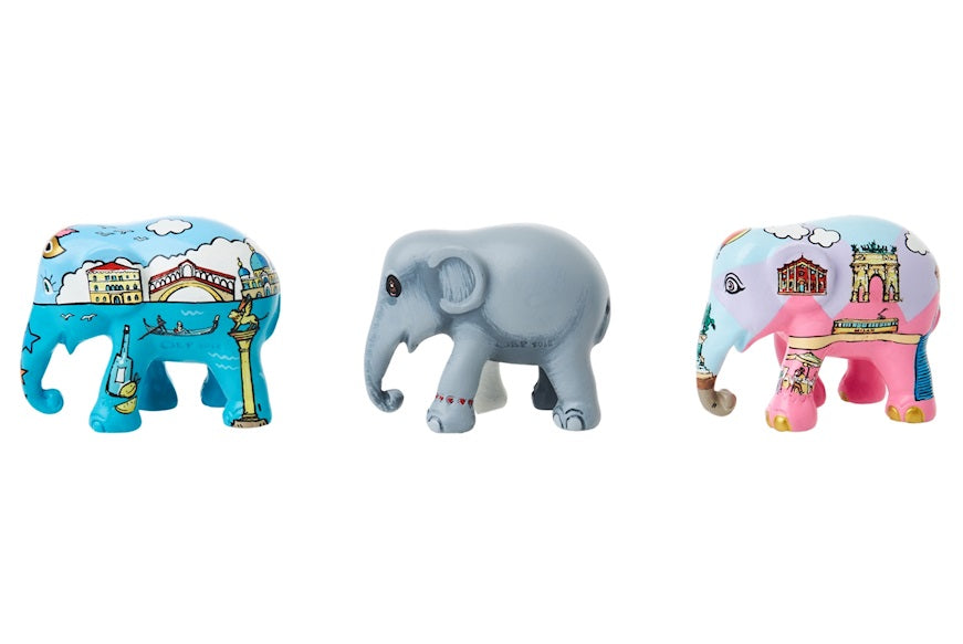 Elephant Parade multipack olifanten Bella Italia - Venetië + Mosha Loves Italia + Milaan
