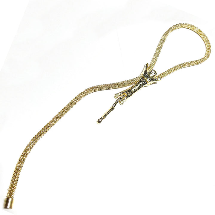 Federica Rossi Colar Latch Leopard bronze com acabamento PVD ouro amarelo 18kt FR.CO.30