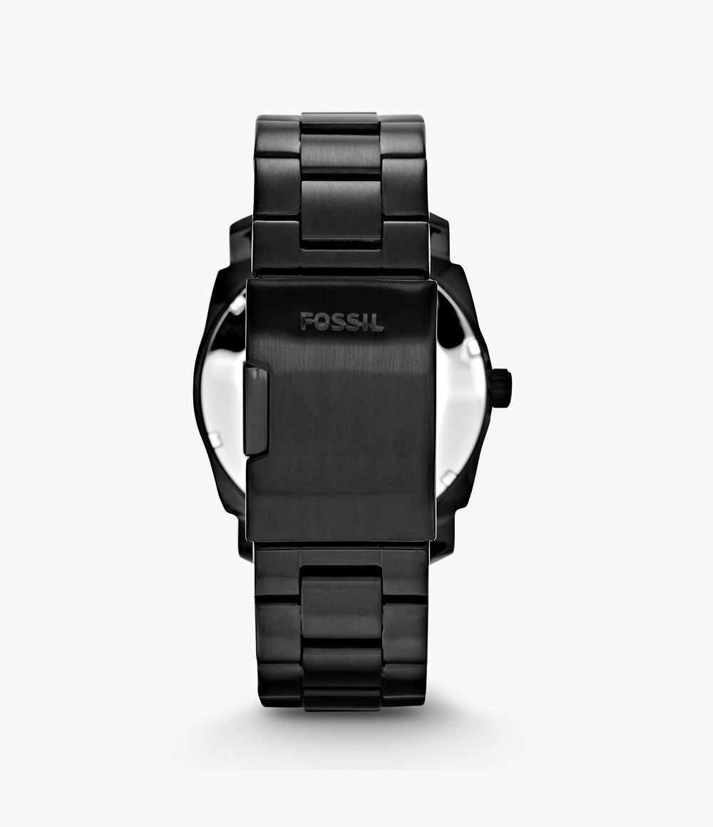 Fossil maskine 42mm Watch Black Quartz Steel Finish PVD Black FS4775I