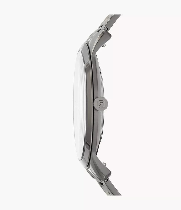 Fossiilinen minimalistinen kello 44mm harmaa kvartsiteräksen harmaa PVD-viimeistely FS5459
