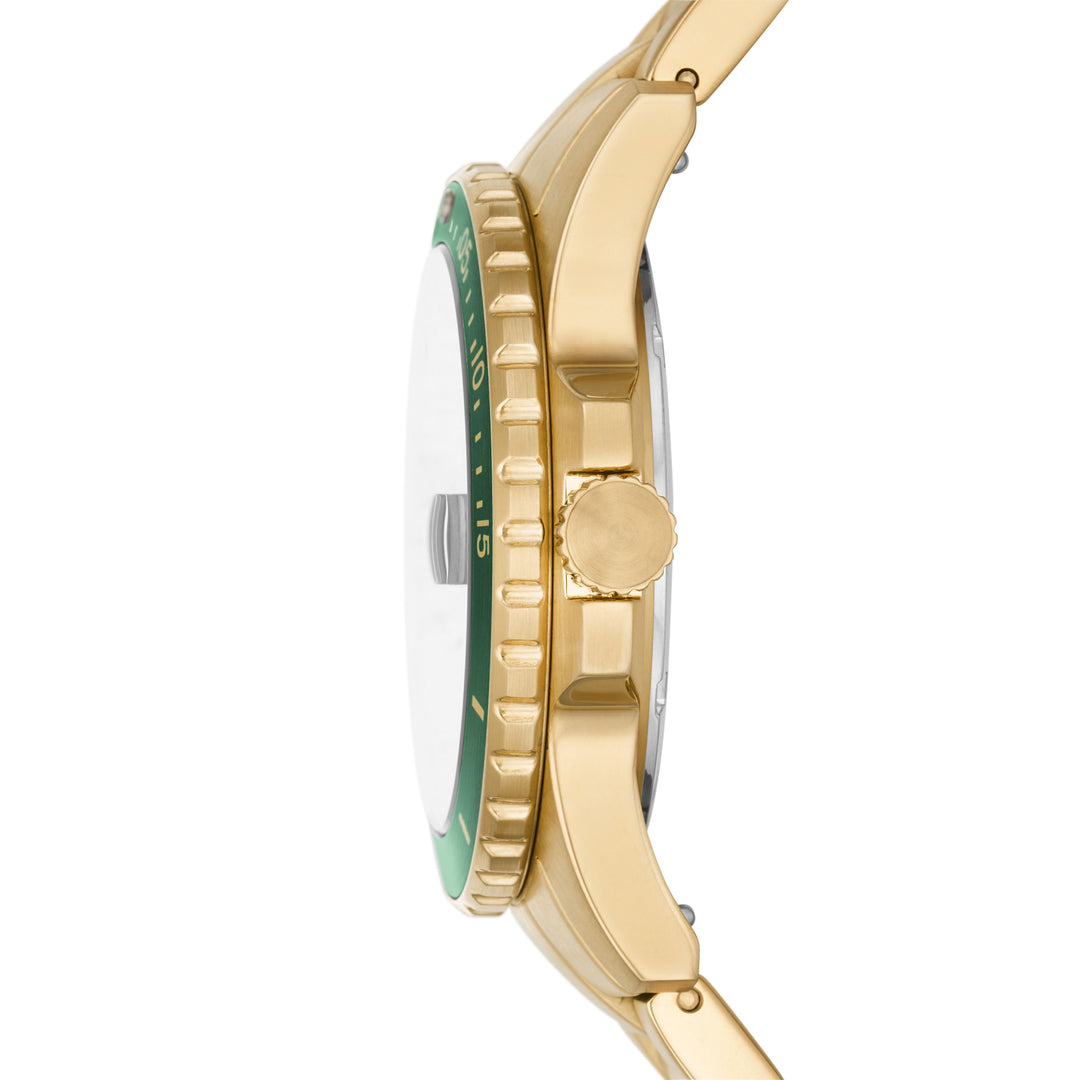 Fossil Fossil Blue Blue Watch Watch med gull -farget gullstål Dario og armbånd FS5950