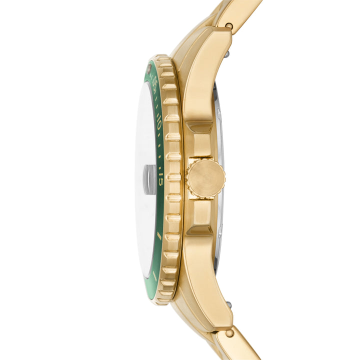 Fossil Fossil Blue Watch Watch med guldfärgad guldstål Dario och armband FS5950