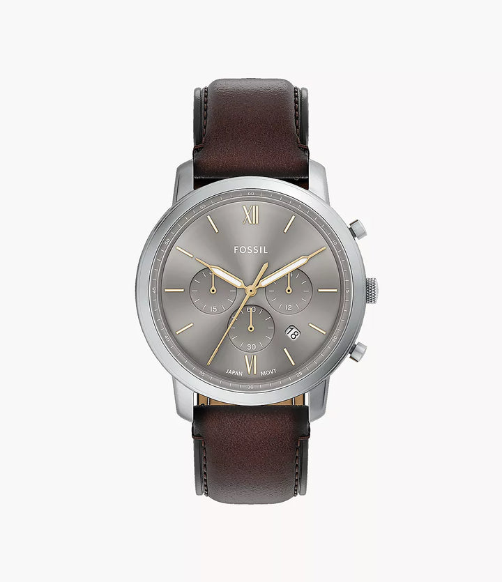Fossile Uhr Neutra Chrono 44 mm grauer Quarzstahl FS6129