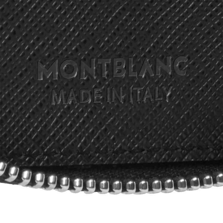 Case Montblanc pour 2 outil d'écriture avec zip Sartorial Black 198363