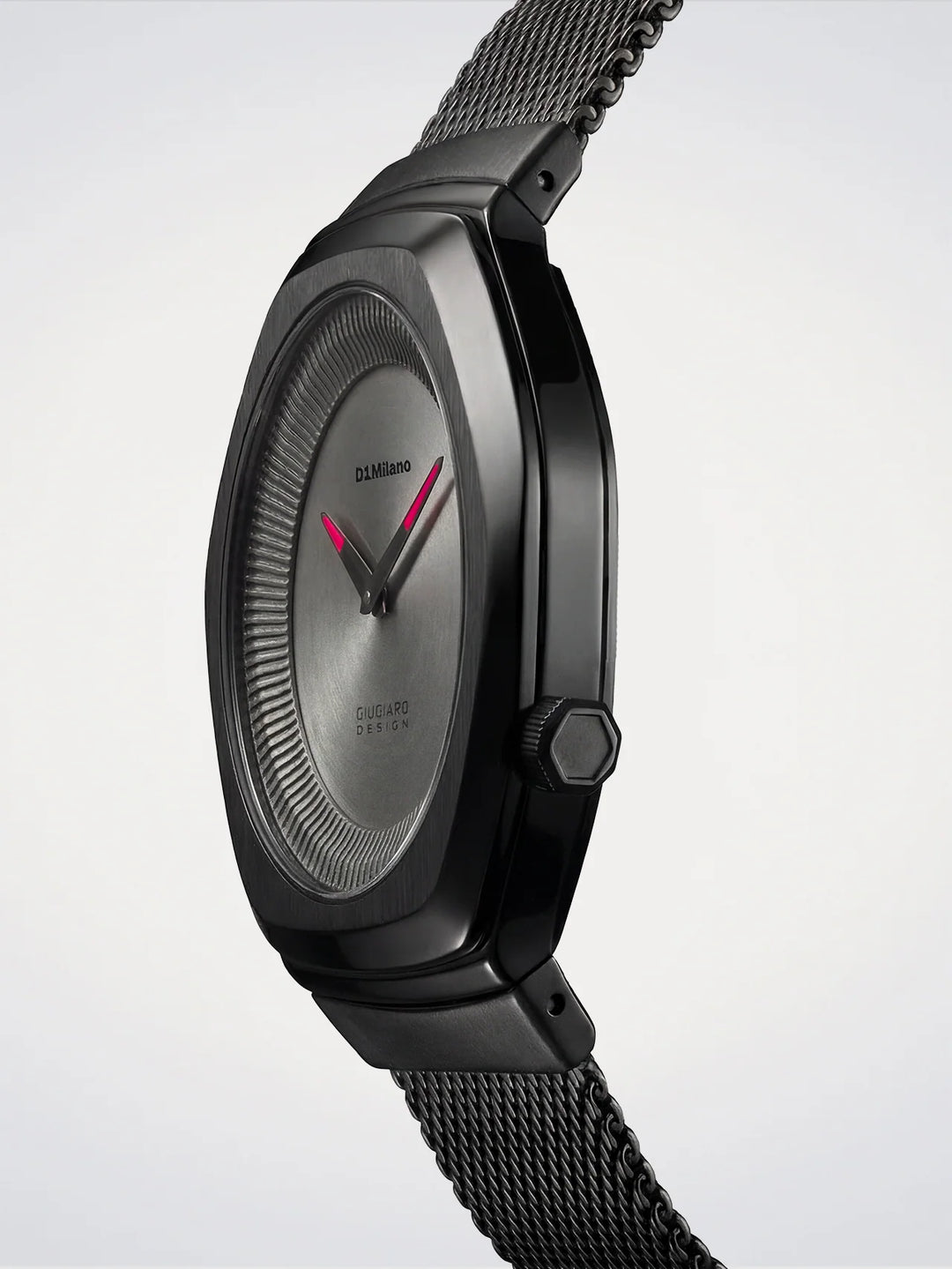 D1 Milano klocka Limited Edition Giugiaro Design 40mm grått kvartsstål D1-IDBJ01