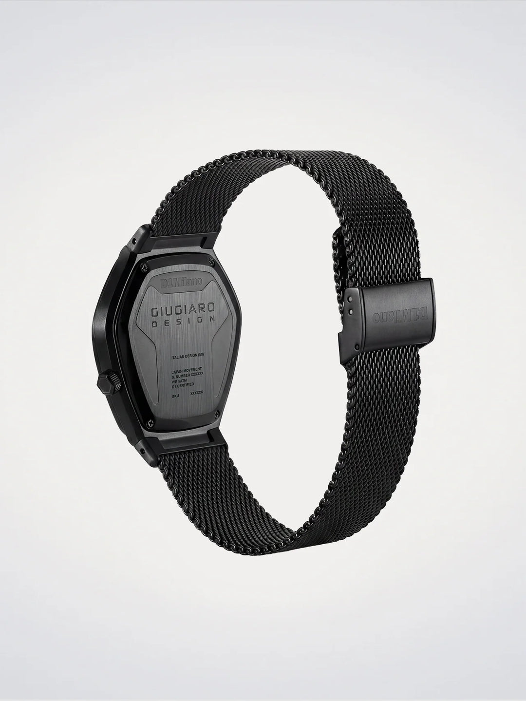 D1 Milano klocka Limited Edition Giugiaro Design 40mm grått kvartsstål D1-IDBJ01