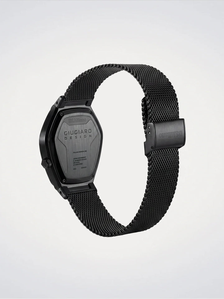 D1 Milano klocka Limited Edition Giugiaro Design 40mm grått kvartsstål D1-IDBJ01