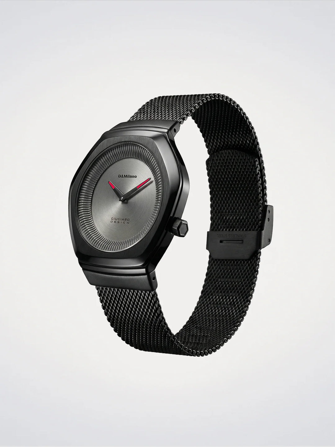 D1 Milano klocka Limited Edition Giugiaro Design 40mm grått kvartsstål D1-IDBJ01