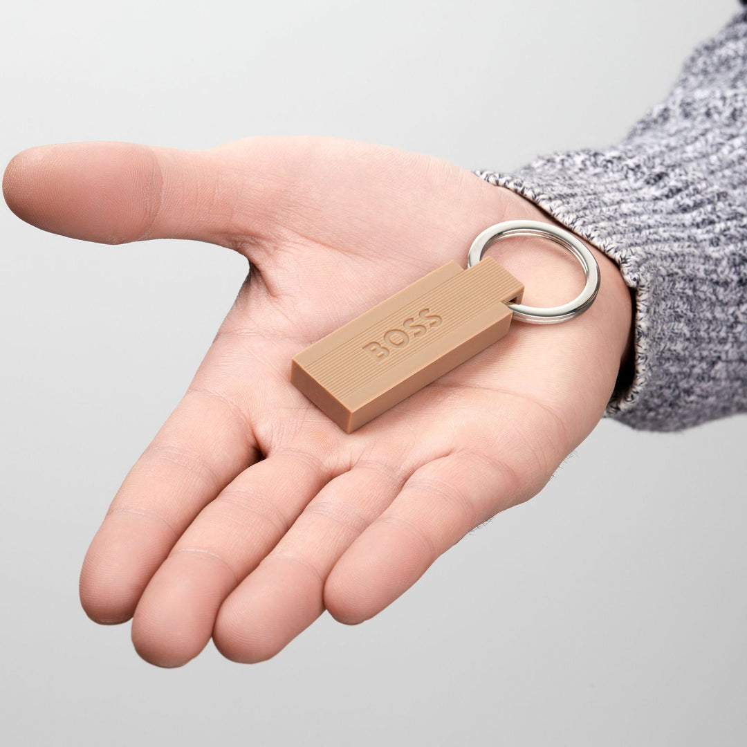 Hugo Boss Keyring Edge Iconic Camel HAK421X