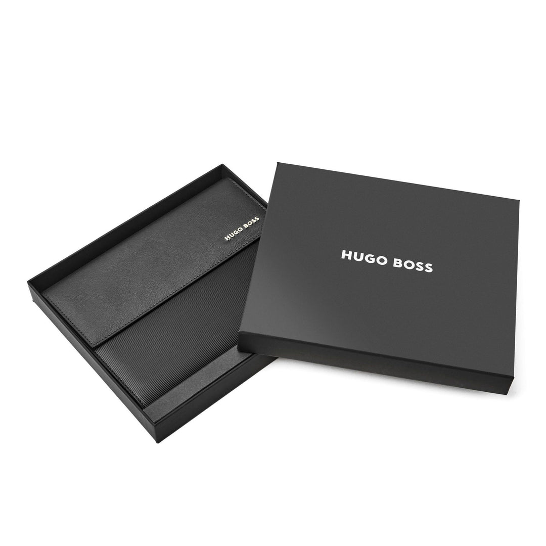 Hugo Boss A5 Pinstripe Black HDM210A Folder