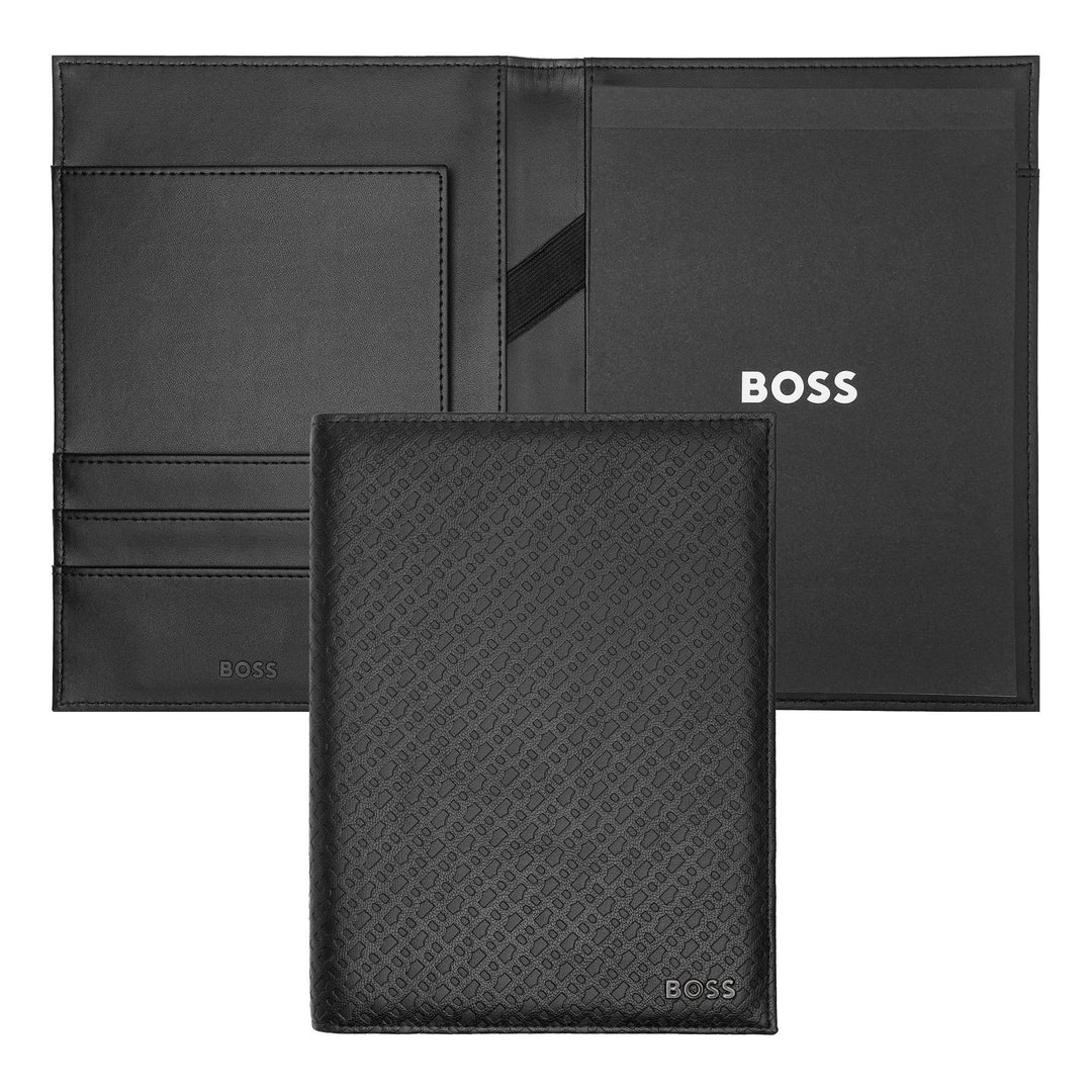 Pasta Hugo Boss A5 Monograma Preto HDM412A