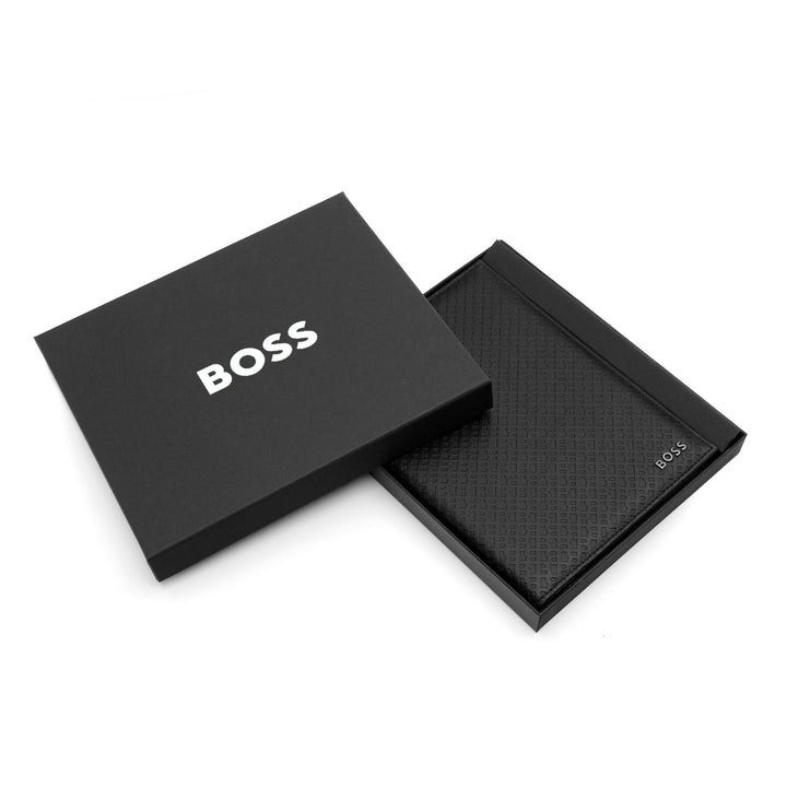 Pasta Hugo Boss A5 Monograma Preto HDM412A