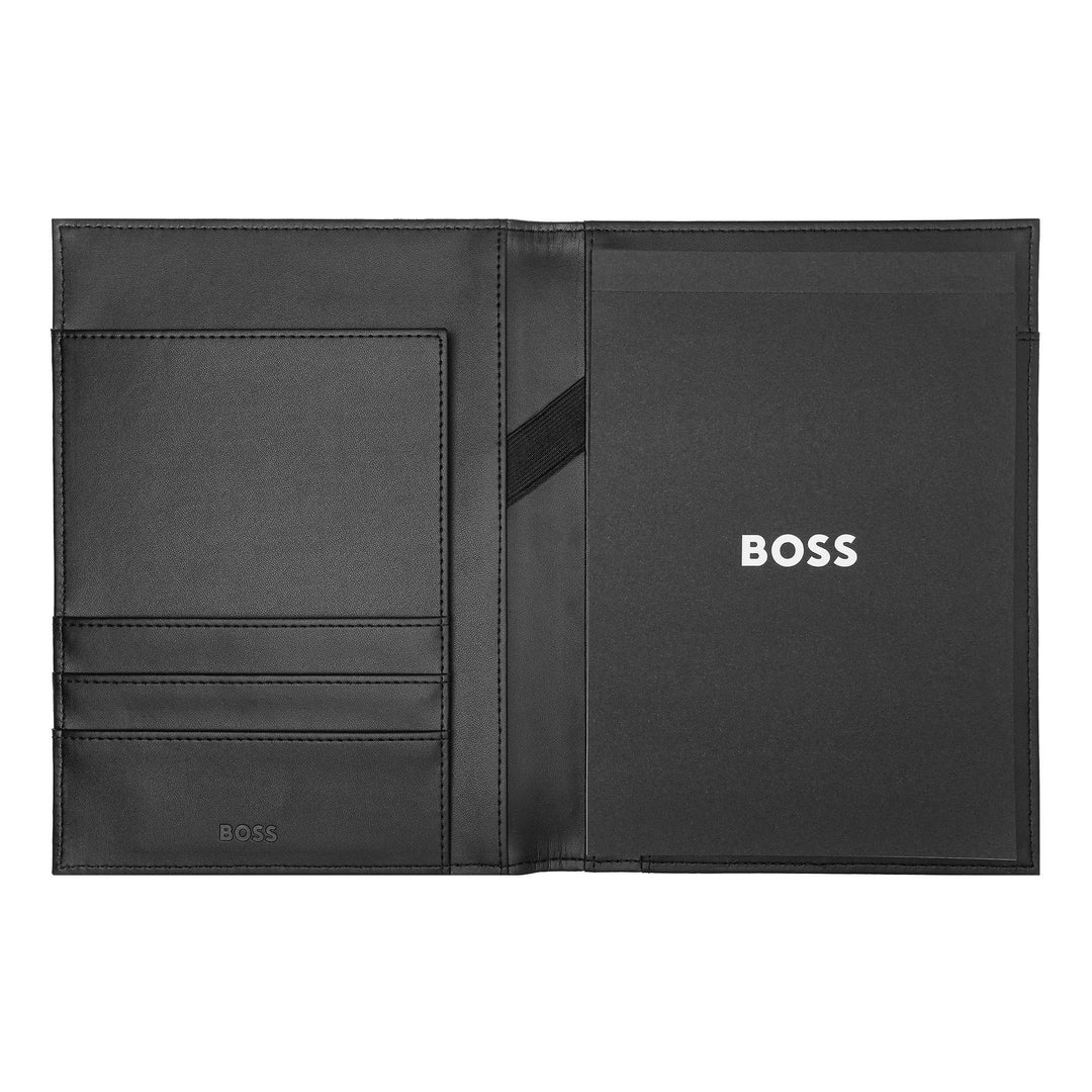 Pasta Hugo Boss A5 Monograma Preto HDM412A