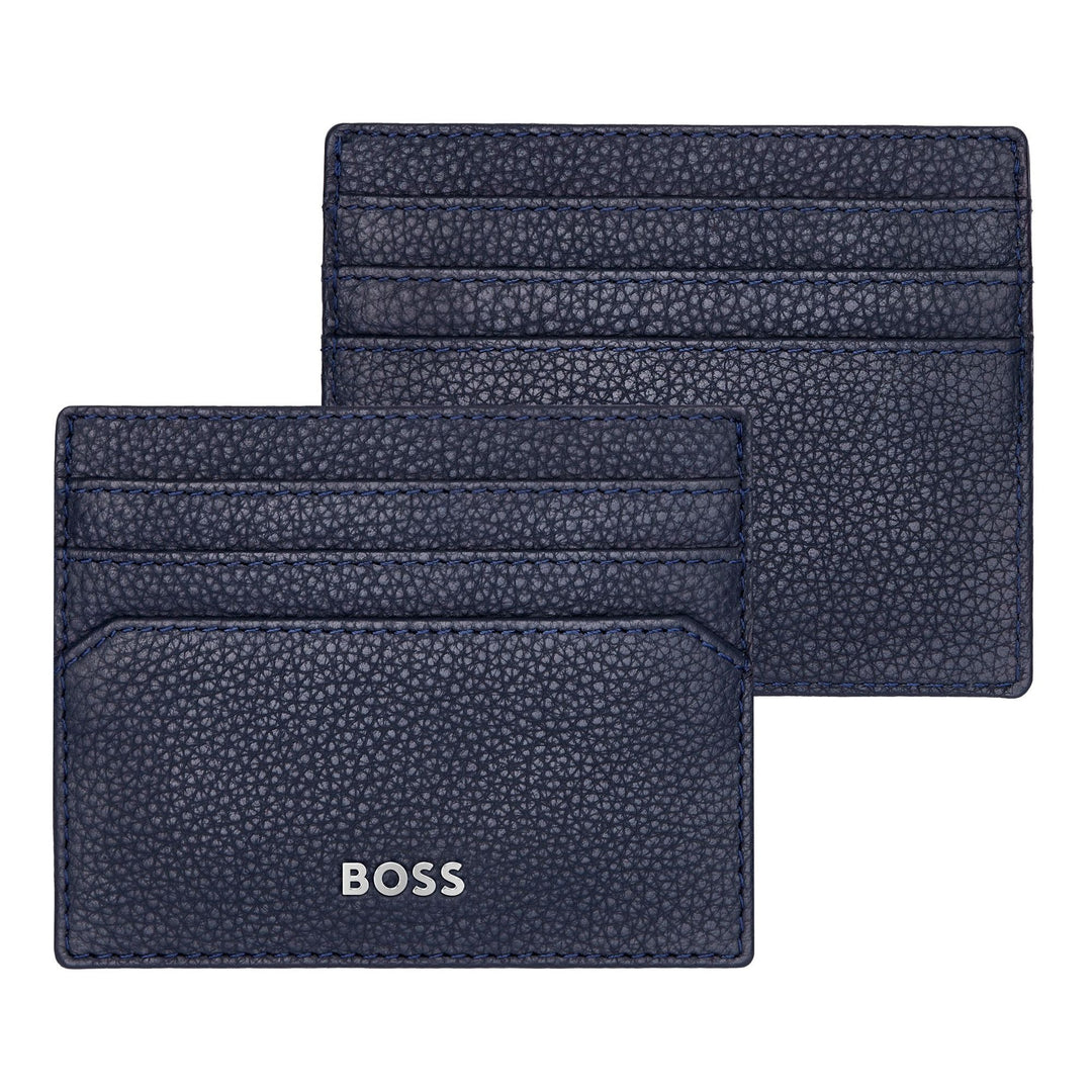 Porta-cartões Hugo Boss Classic Grained Navy HLC416N