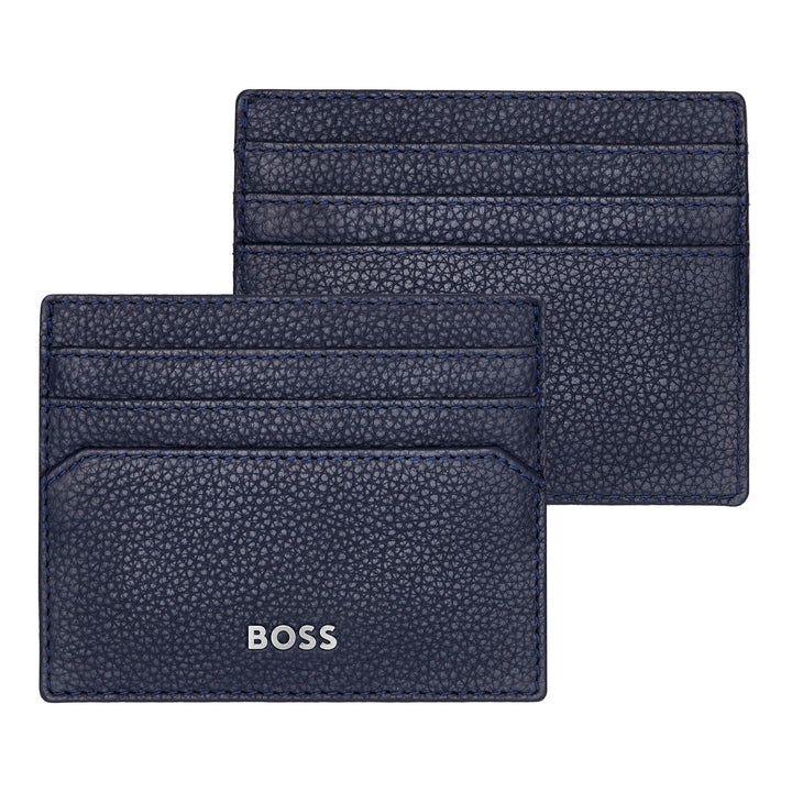 Porta-cartões Hugo Boss Classic Grained Navy HLC416N
