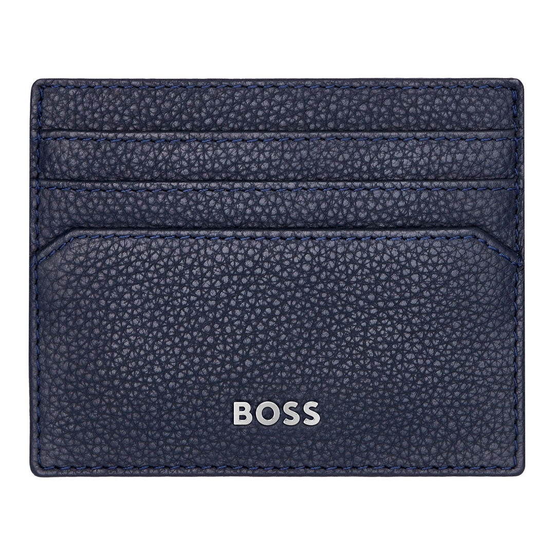 Porta-cartões Hugo Boss Classic Grained Navy HLC416N
