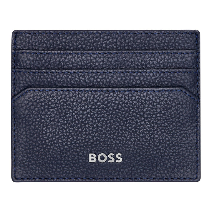 Porta-cartões Hugo Boss Classic Grained Navy HLC416N