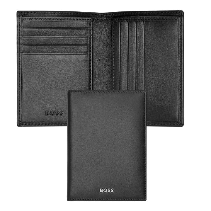 Hugo Boss Classic Smooth Folding Korthållare Svart HLE403A