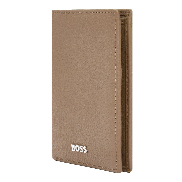 Porta-cartões dobrável Hugo Boss Classic Grained Camel HLE416X