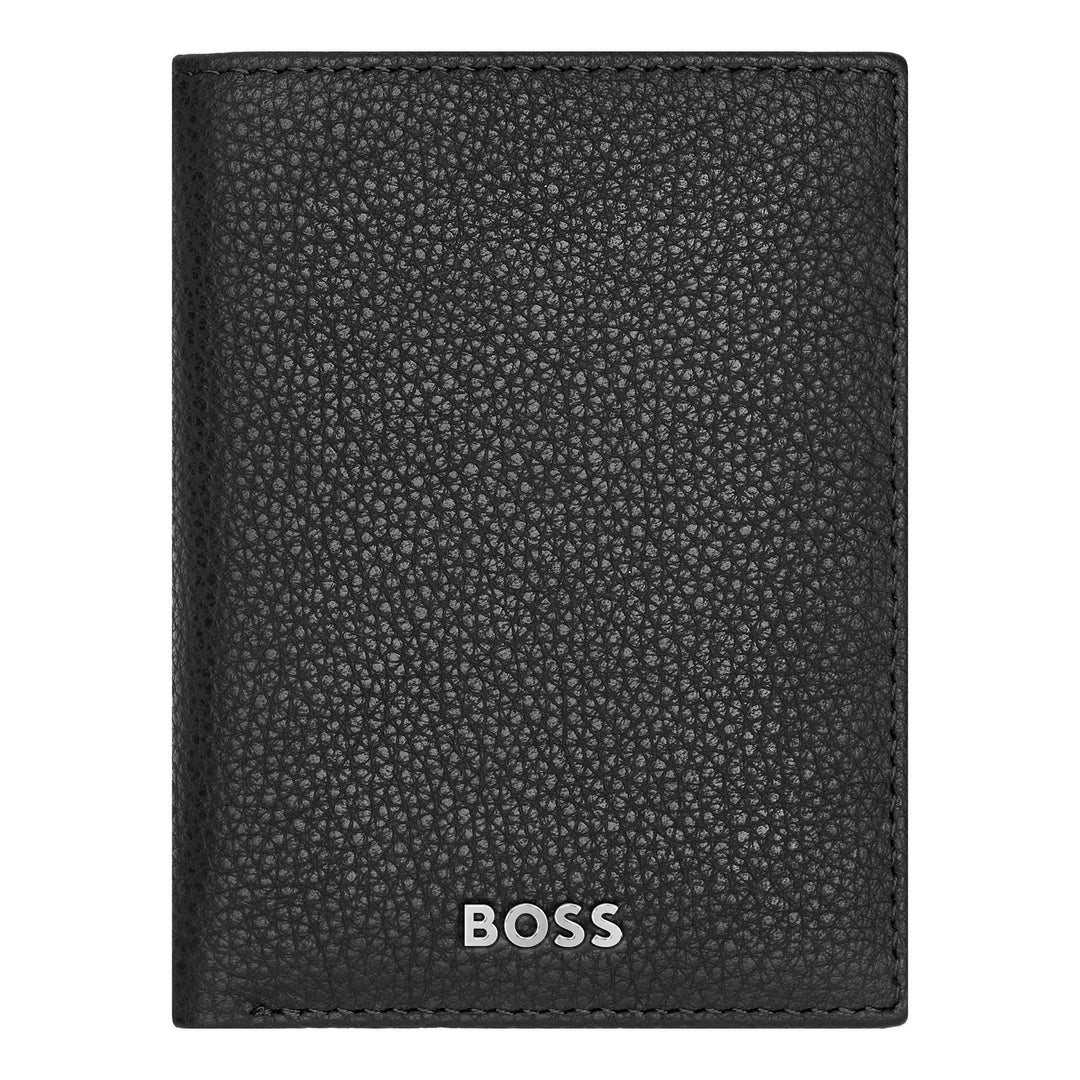 Hugo Boss Trifold Korthållare Klassisk Granulerad Svart HLF416A