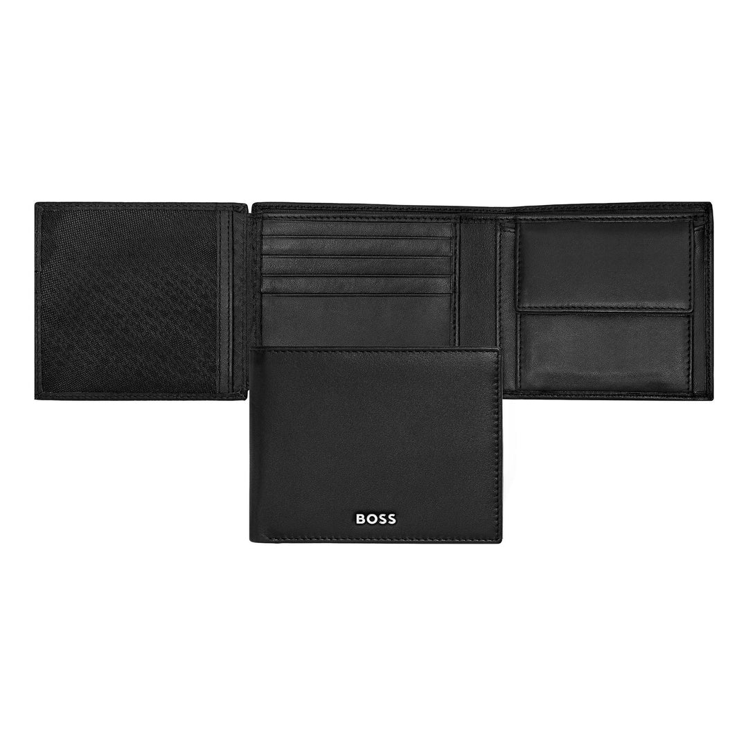 Hugo Boss Portfolio apporte de l'argent avec un Black Black Black classique HLN403A