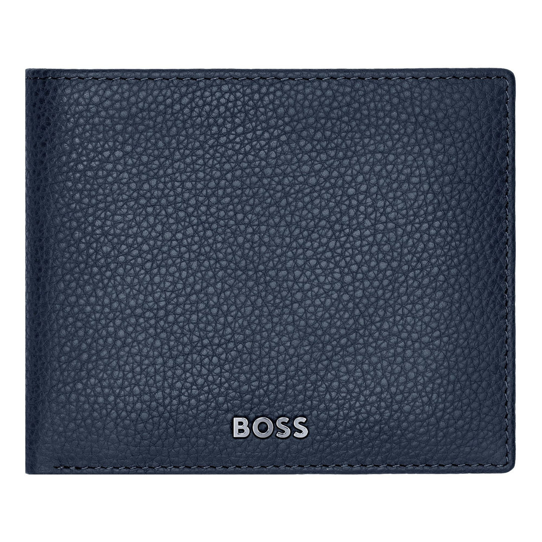 Carteira Hugo Boss Classic Flap Azul marinho granulado HLN416N