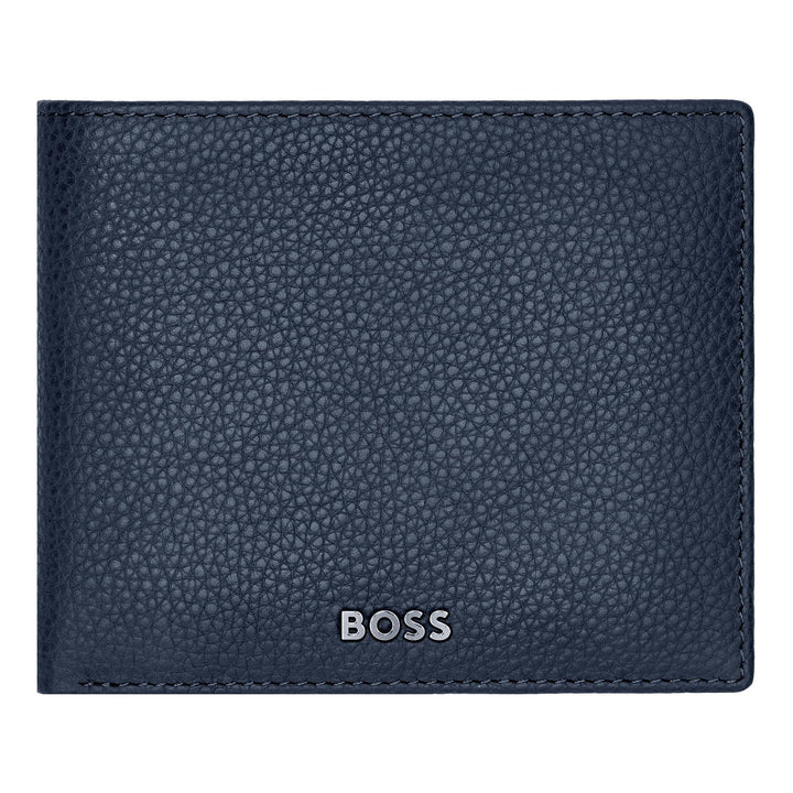 Carteira Hugo Boss Classic Flap Azul marinho granulado HLN416N