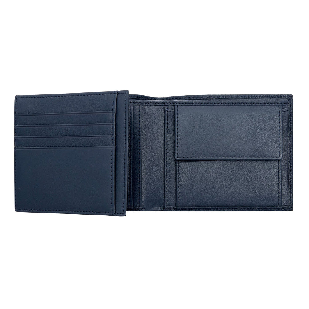 Carteira Hugo Boss Classic Flap Azul marinho granulado HLN416N