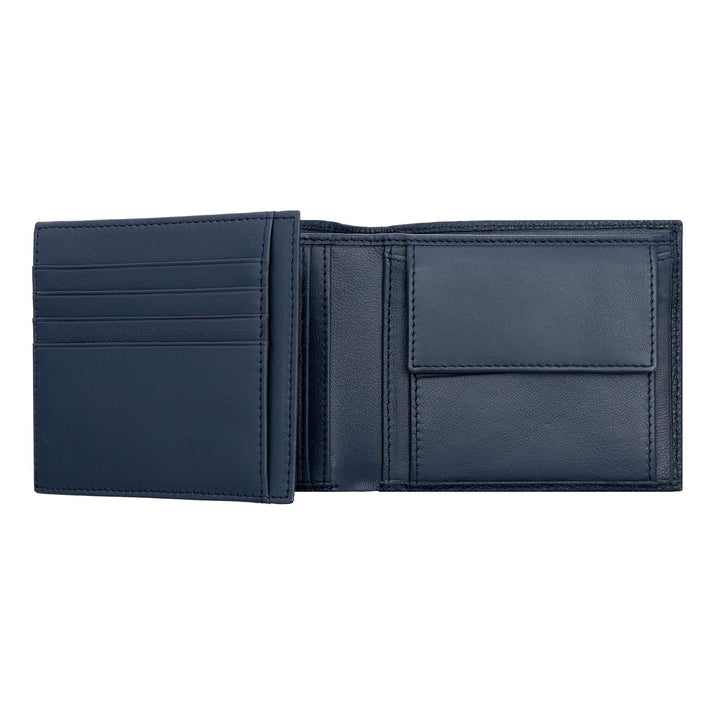 Carteira Hugo Boss Classic Flap Azul marinho granulado HLN416N