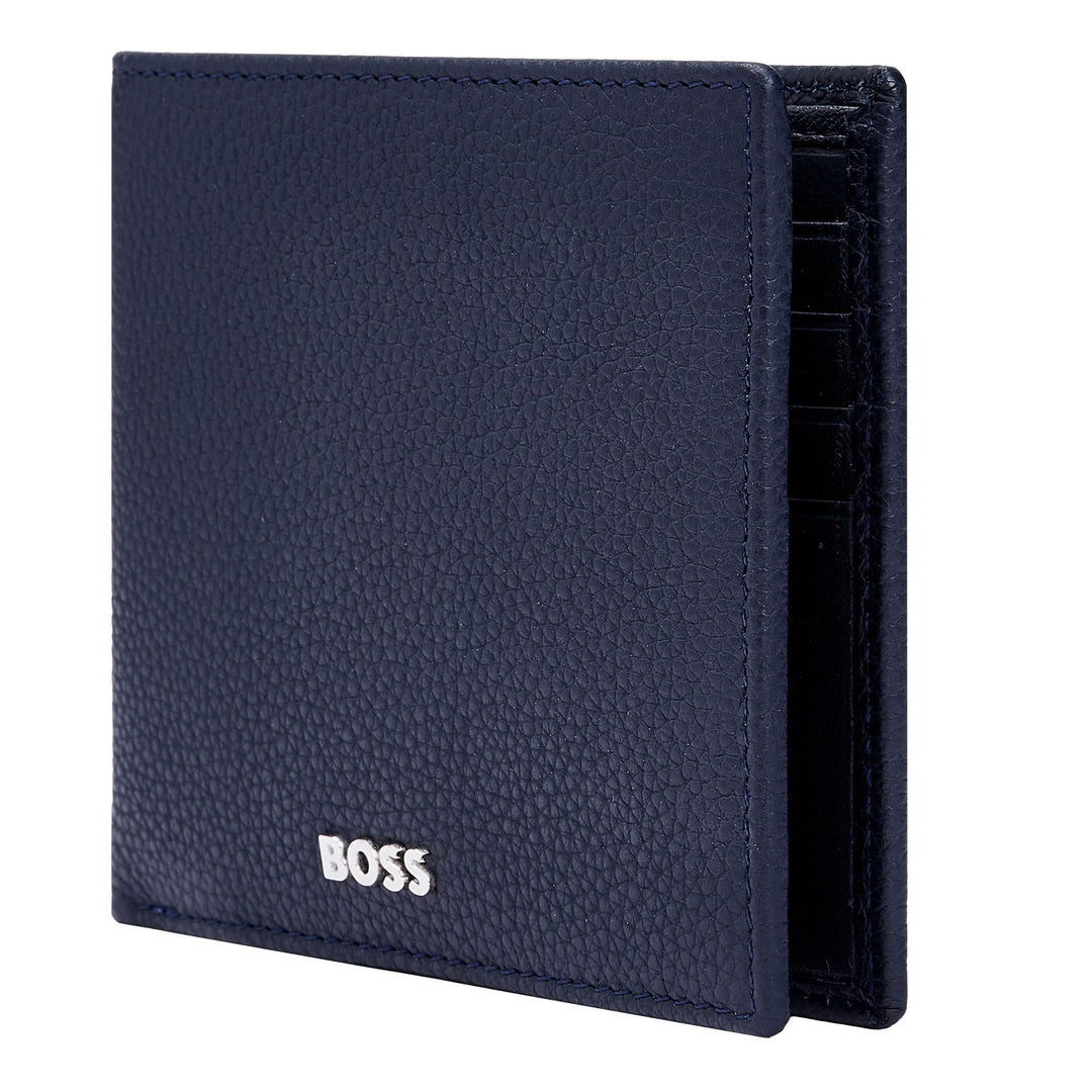 Carteira Hugo Boss Classic Flap Azul marinho granulado HLN416N