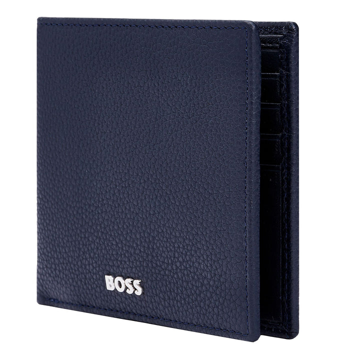 Carteira Hugo Boss Classic Flap Azul marinho granulado HLN416N