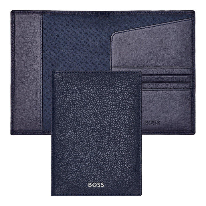 Hugo Boss Portapassaporto Classic Grained Navy HLP416N