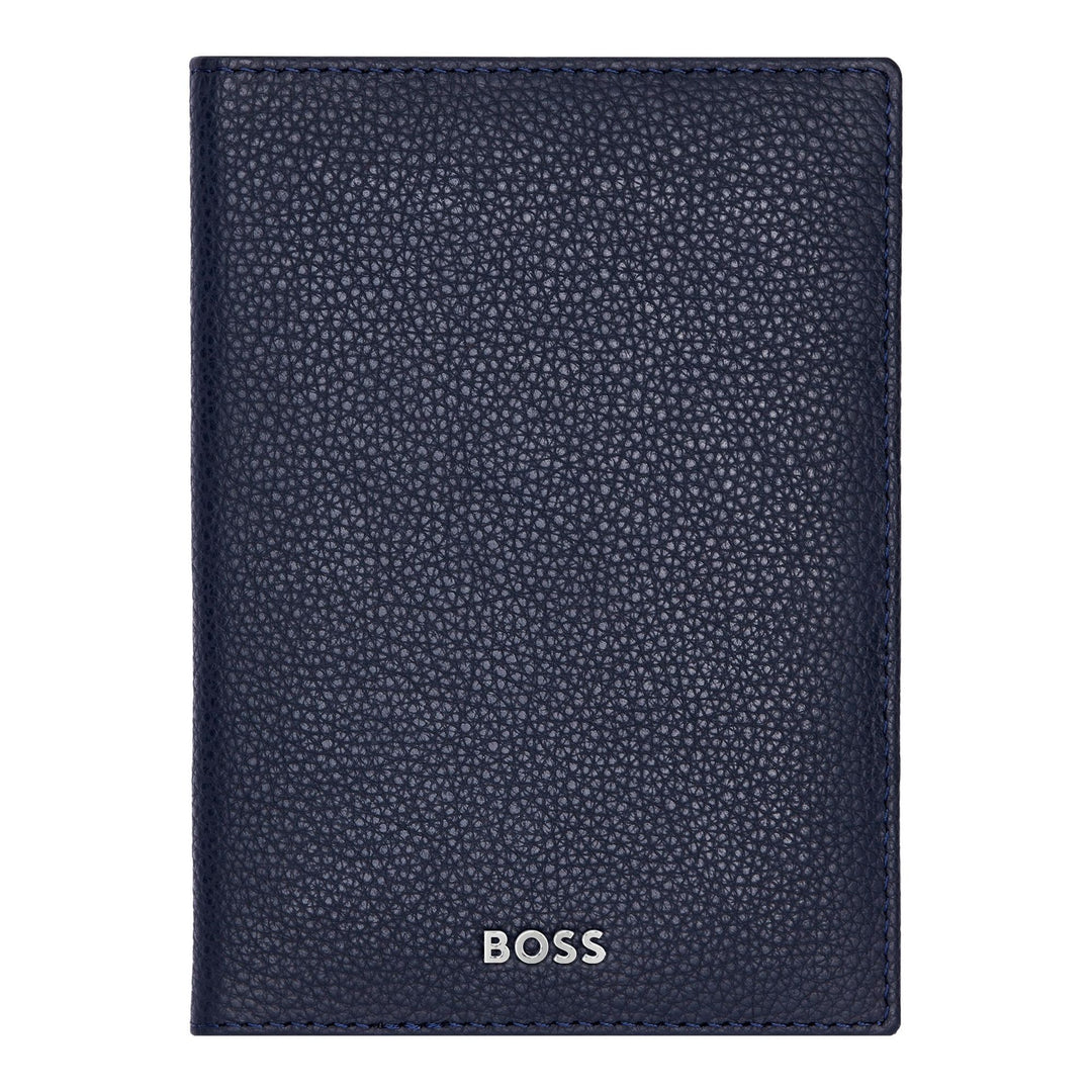 Hugo Boss Portapassaporto Classic Grained Navy HLP416N