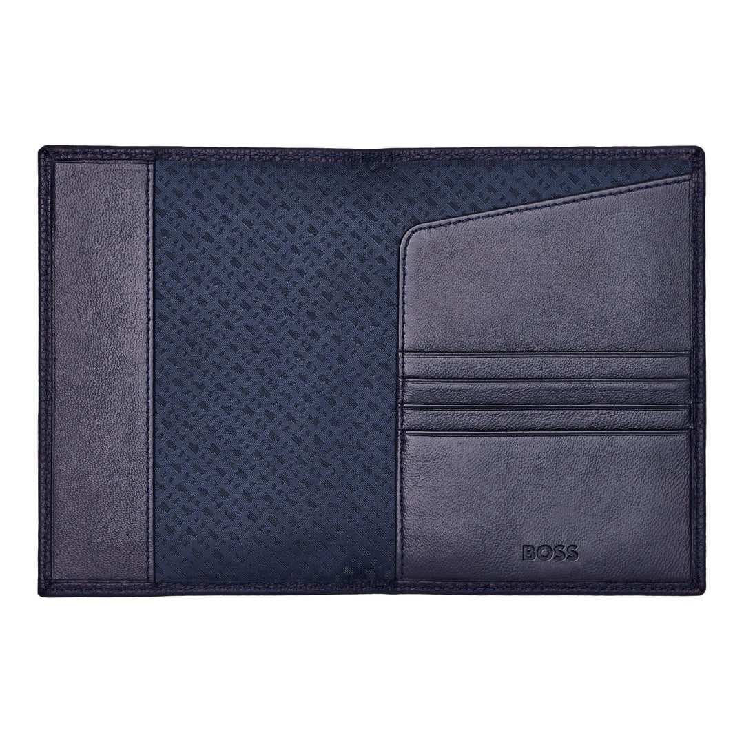Hugo Boss Portapassaporto Classic Grained Navy HLP416N