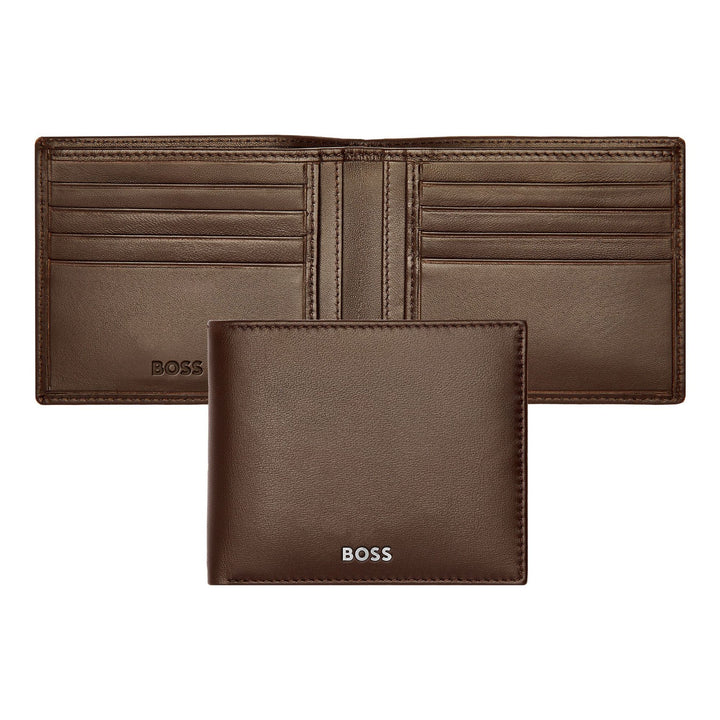 Hugo Boss Portafoglio Classico Liscio Marrone HLW403Y