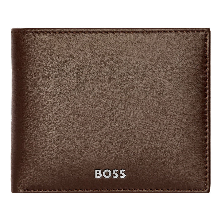 Hugo Boss Portafoglio con patta Classico Liscio Marrone HLY403Y