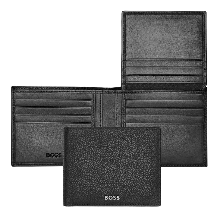 Hugo Boss Portafoglio con patta Classico Granulato Nero HLY416A