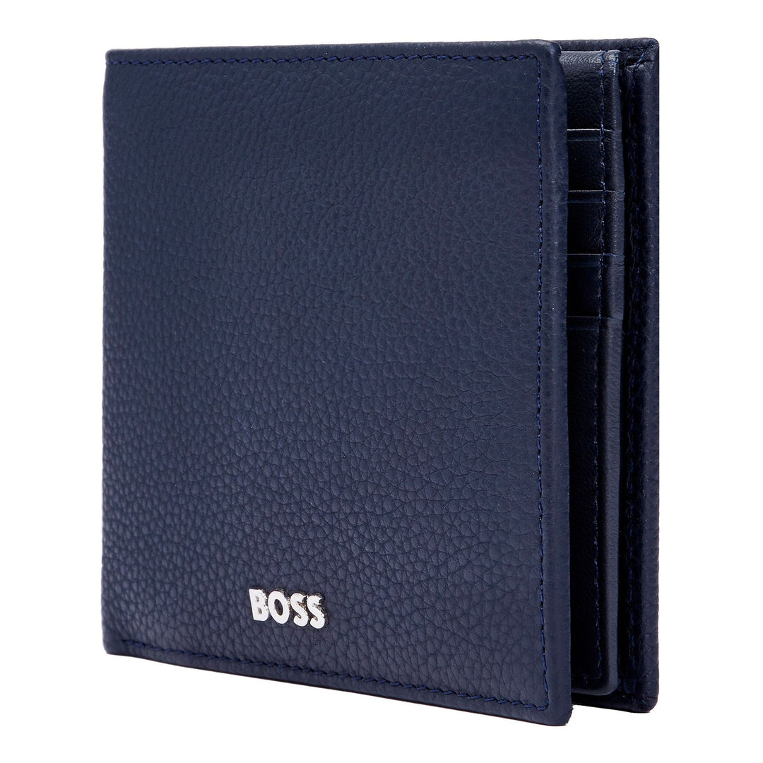 Hugo Boss Portafoglio con patta Classic Grained Navy HLY416N