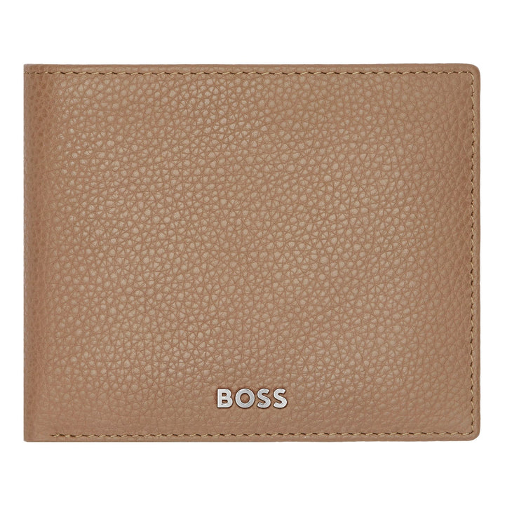 Hugo Boss Portafoglio con patta Classico Granulato Cammello HLY416X