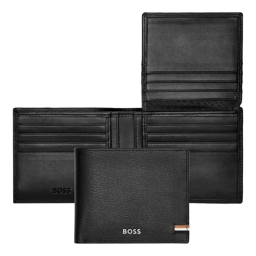 Hugo Boss Portafoglio con patta Iconic Black HLY421A