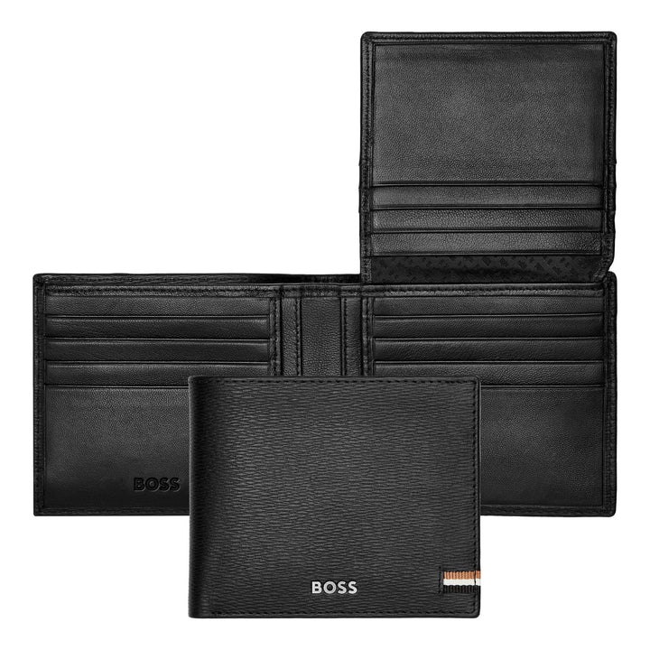Hugo Boss Portafoglio con patta Iconic Black HLY421A