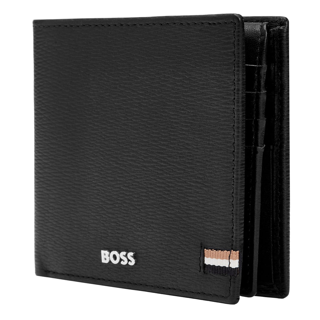 Hugo Boss Portafoglio con patta Iconic Black HLY421A