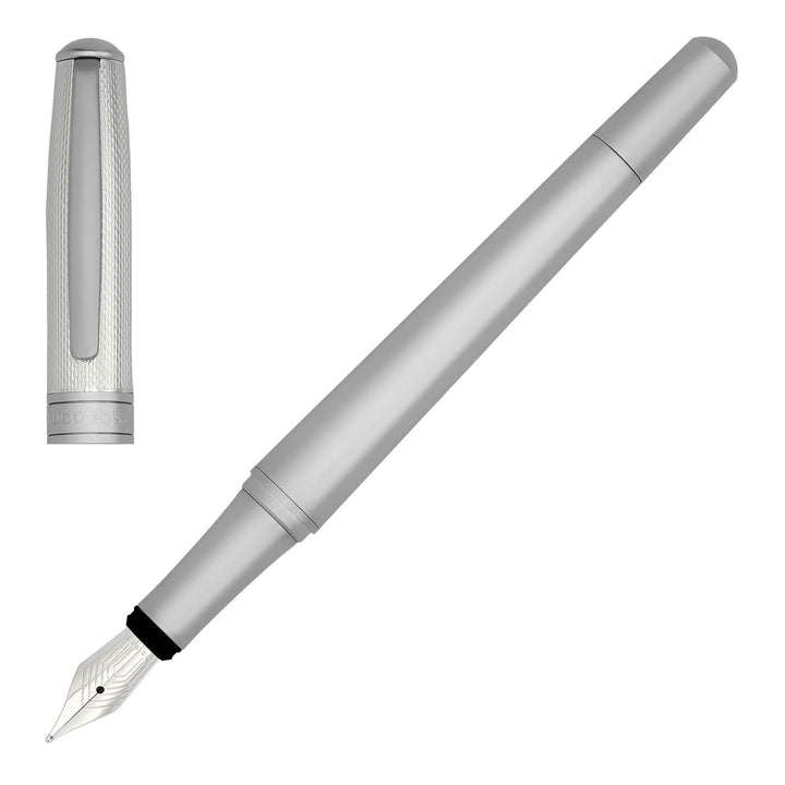 Stylo plume Hugo Boss Essential Métal Argent HSY4872C
